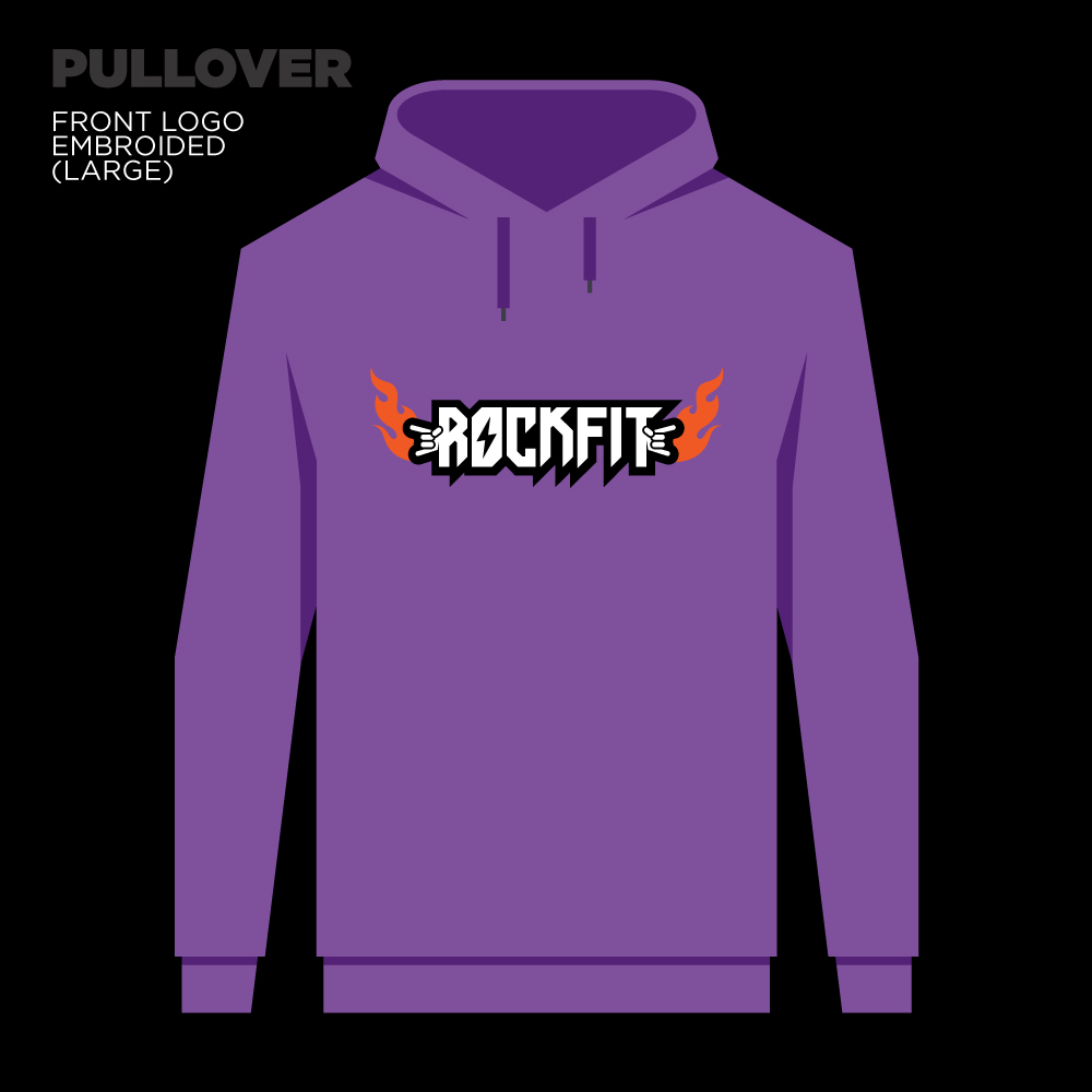 Purple Embroidered Hoodie (unisex)