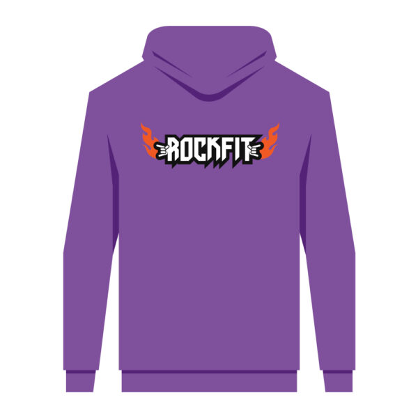 Purple Embroidered Zip Hoodie (unisex) - Image 2