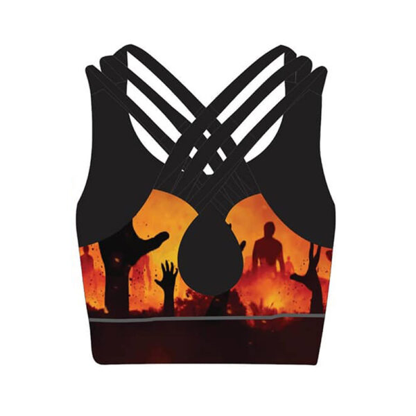 Zombie Sports Bra Top (orange) - Image 2