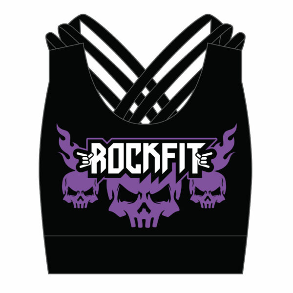 RockFit UK Skulls Sports Bra