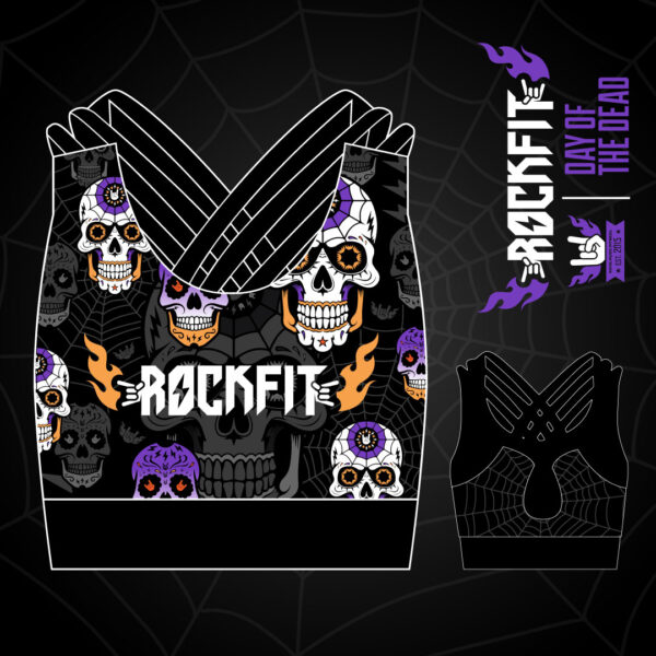 Day of the Dead Sports Bra