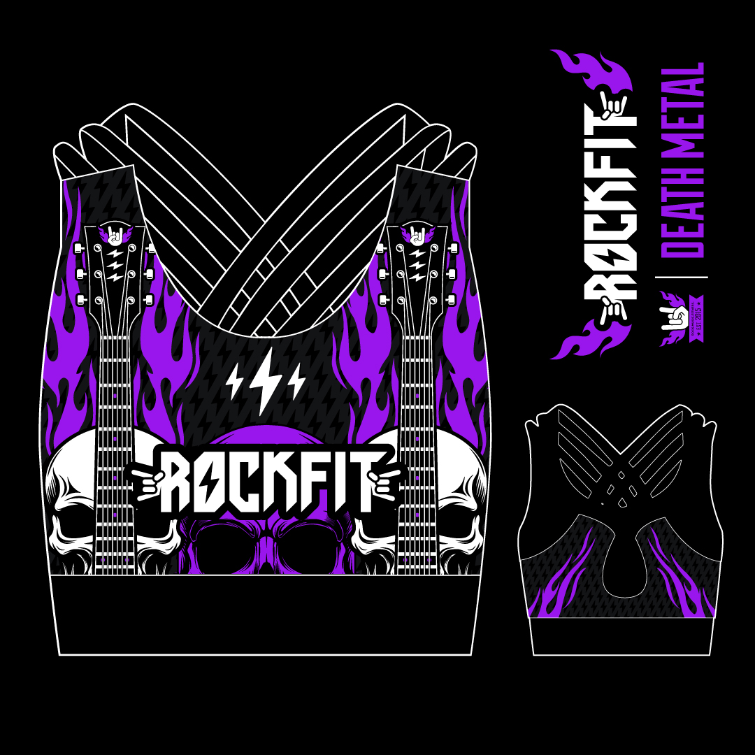 Death Metal Sports Bra
